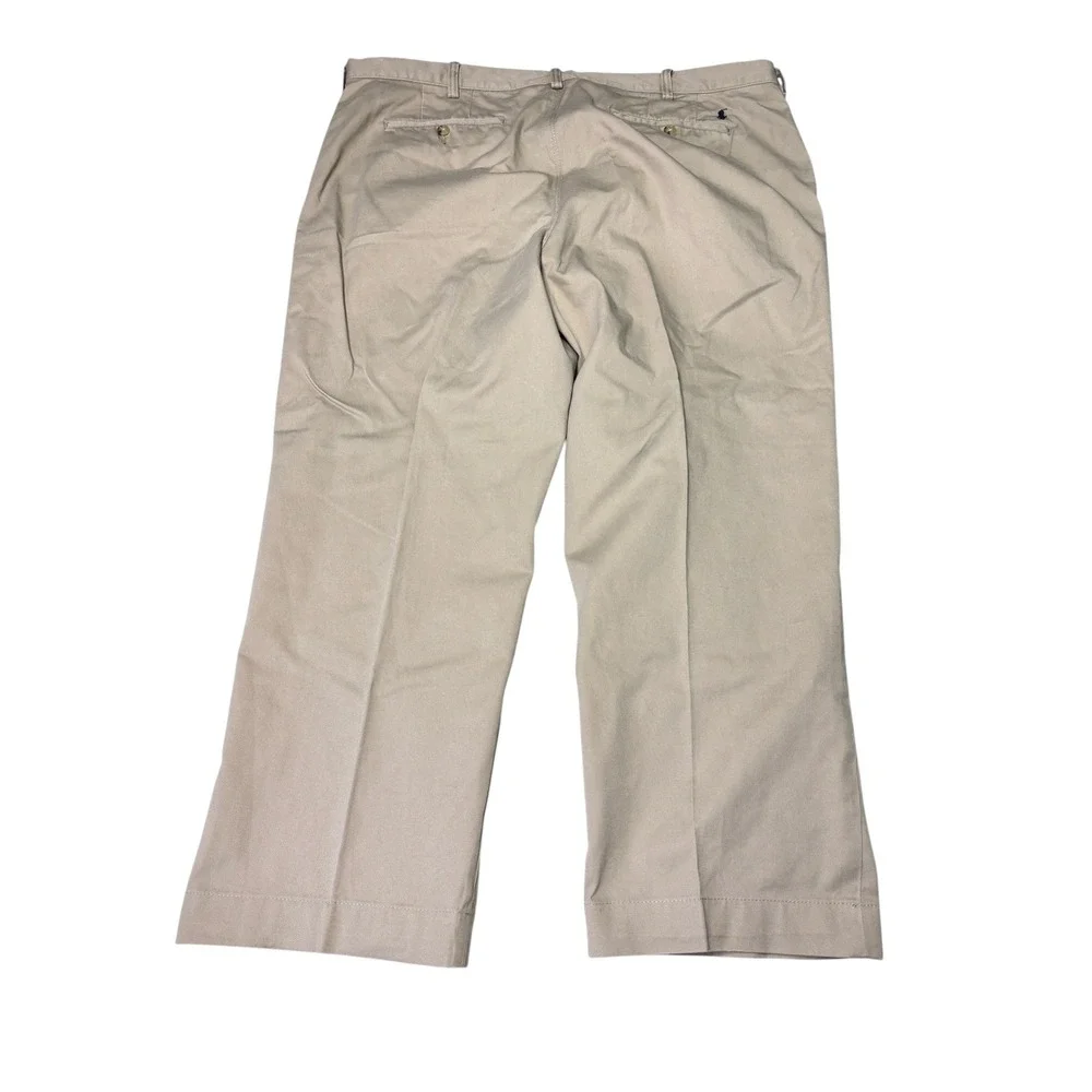 Lot of 2 Polo Ralph Lauren Classic Fit Mens Chinos Tan Khaki Cotton Pants‎ 42X27
